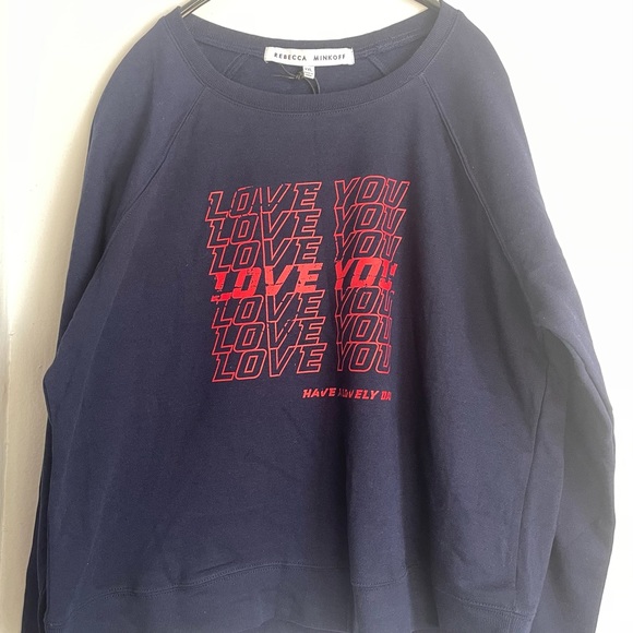 Rebecca Minkoff Jennings "Love You" Sweatshirt - Picture 8 of 11
